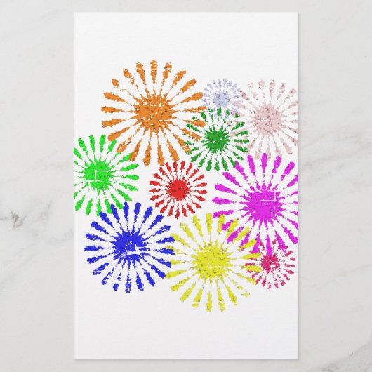 Störende Blume Burst Briefpapier (Vorderseite)