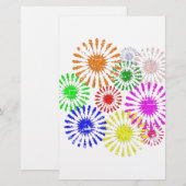 Störende Blume Burst Briefpapier (Vorne/Hinten)
