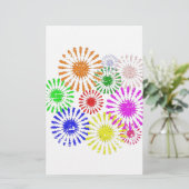 Störende Blume Burst Briefpapier (Stehend Vorderseite)