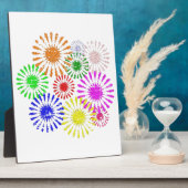 Störende Blume Burst Fotoplatte (Seite)