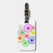 Störende Blume Burst Gepäckanhänger (Vorderseite vertikal)