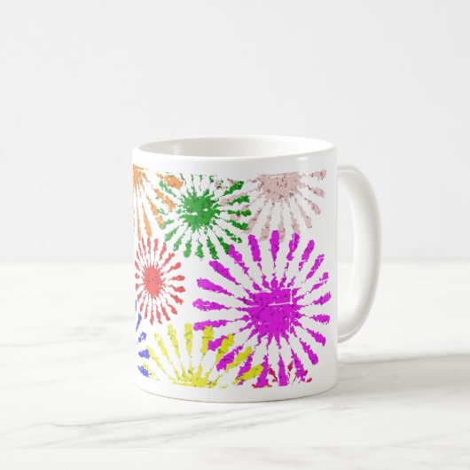 Störende Blume Burst Kaffeetasse (VorderseiteRechts)