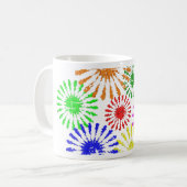 Störende Blume Burst Kaffeetasse (Vorderseite Links)