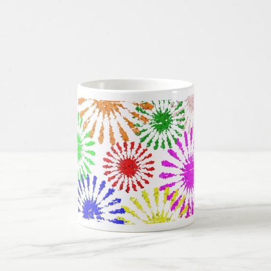 Störende Blume Burst Kaffeetasse (Mittel)