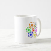 Störende Blume Burst Kaffeetasse (VorderseiteRechts)