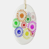 Störende Blume Burst Keramik Ornament (Rechts)