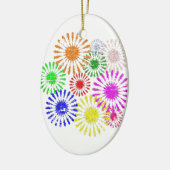 Störende Blume Burst Keramik Ornament (Links)