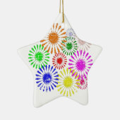 Störende Blume Burst Keramik Ornament (Rechts)