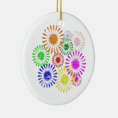 Störende Blume Burst Keramikornament (Rechts)