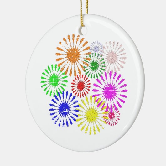 Störende Blume Burst Keramikornament (Links)