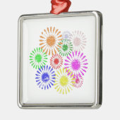 Störende Blume Burst Ornament Aus Metall (Links)