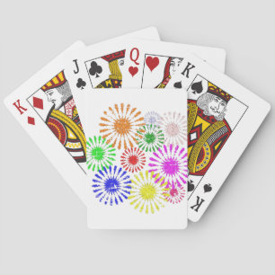 Störende Blume Burst Spielkarten