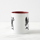 Störende Grenze - Ringer-Tasse mit zwei Seiten Tasse (Zentrum)