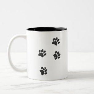 Störende Hundeschollen Zweifarbige Tasse