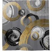 Störende Neutronen für moderne Abstrakte Kreisläuf Duschvorhang (Vorderseite)