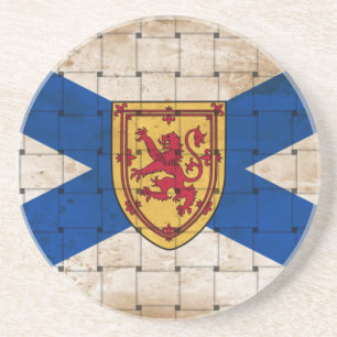 Störende Nova Scotia-Flagge Getränkeuntersetzer