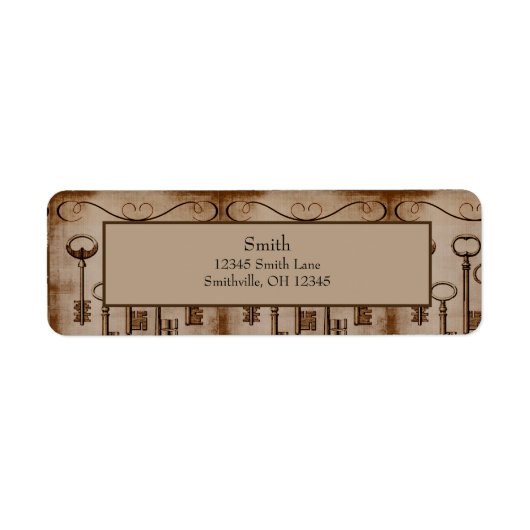 Störende Viktorianische Vintage Skeletttasten (Vorne)