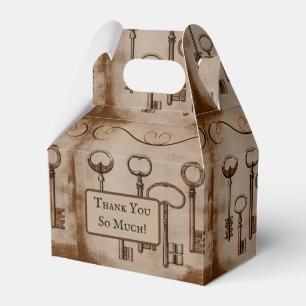 Störende Viktorianische Vintage Skeletttasten Geschenkschachtel