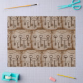 Störende Viktorianische Vintage Skeletttasten Seidenpapier (Basteln)