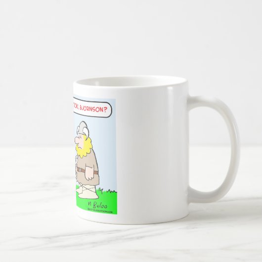 störende Wikinger-Hörner Kaffeetasse (Rechts)
