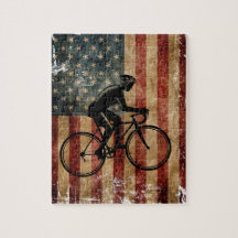 Störendes amerikanisches Flag-Fahrradpuzzle