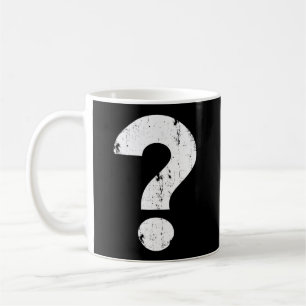 Störendes Fragezeichen Kaffeetasse