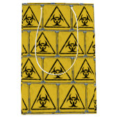 Störendes Gefahrenwarnsymbol V2 Mittlere Geschenktüte (Vorderseite)