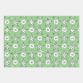 Störendes Sternenfisch-Sand-Dollar-Sketchmuster Geschenkpapier Set (Vorderseite 3)