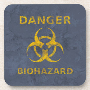 Störendes Symbol für Biogefährdung Untersetzer