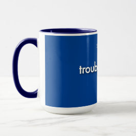 Störenfried! - auf blau tasse