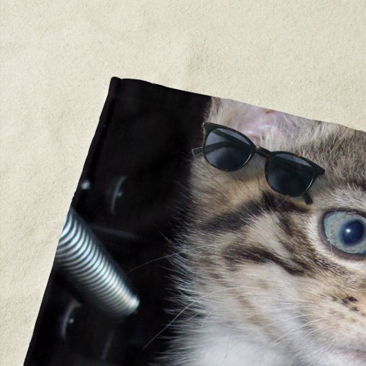 "Störenfried: Die Mischlinge Tabby Kitten Strandtuch (Beispiel)