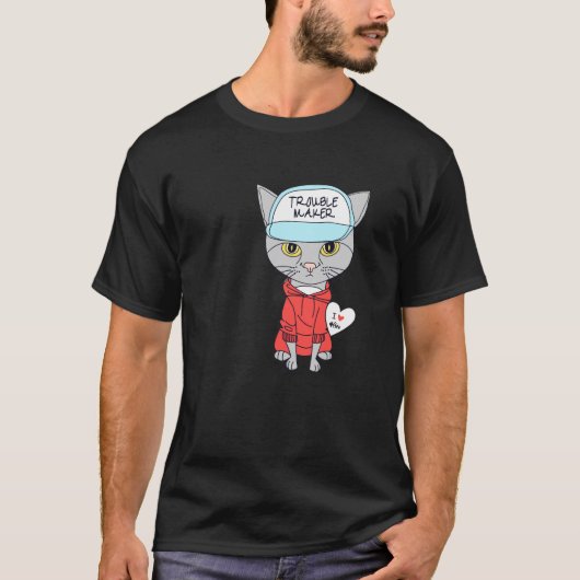 Störenfried Katzenliebhaber T-Shirt (Vorderseite)