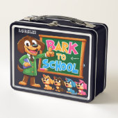 Störenfried-Lehrer-Hund-Lunchbox Metall Brotdose (Vorderseite)