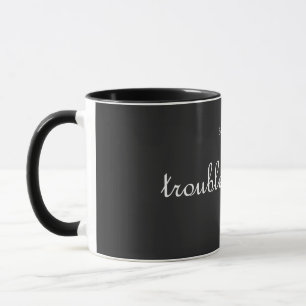 Störenfriedprinzessin! - klassisches Weiß auf Schw Tasse