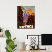 Stores, Eisenbahn, Zug über Brücke, Schweiz Poster (Heimbüro)