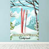 Stores Schweiz Canvas Print Leinwanddruck (Insitu (Holzboden))