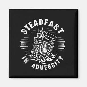 Stores Stillstand in der Adversity Zitat Motiviere Magnet