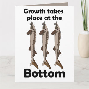 Störfisch-Bodenbewohner Inspirationszitat Karte