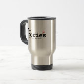 Storiers - rostfreie Reise-Tasse - schwarzer Reisebecher (Vorderseite Links)