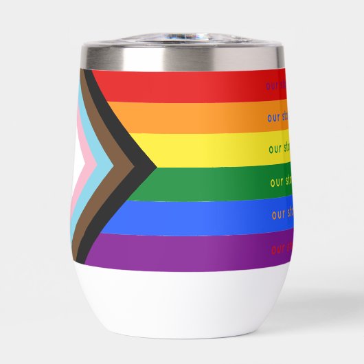 Stories Matter Gay Pride Intersection Rainbow Flag (Vorderseite)