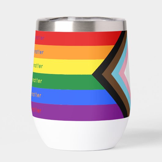 Stories Matter Gay Pride Intersection Rainbow Flag (Rückseite)