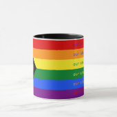 Stories Matter Gay Pride Intersection Rainbow Flag Tasse (Zentrum)