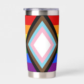 Stories Matter Gay Pride Intersection Rainbow Flag Thermobecher (Rechts)