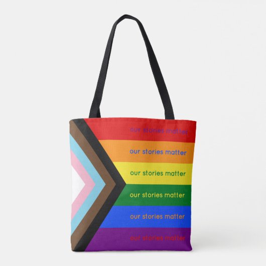 Stories Matter Intersectional Pride Flag Rainbow Tasche (Rückseite)