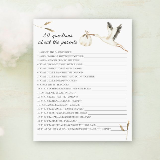 Stork - 20 Fragen zu den Eltern (Von Creator hochgeladen)