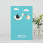 Stork Ankunft Briefpapier (Stehend Vorderseite)