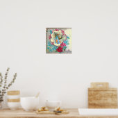 STORK BABY BOY SHOWCreme Poster (Küche)