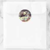 STORK BABY BOY SHOWER 3 RUNDER AUFKLEBER (Tasche)