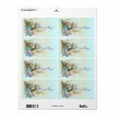 STORK BABY BOY SHOWER BLAUE (Vorne)