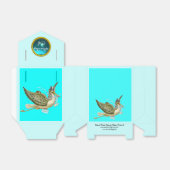 STORK BABY BOY SHOWER BLUE GEM STONE MONOGRAM GESCHENKSCHACHTEL (Ungefaltet)